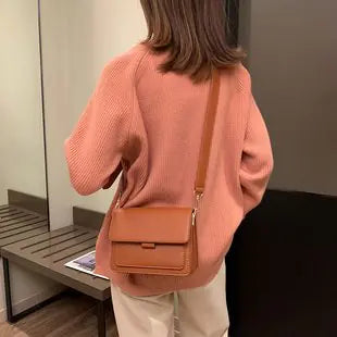 Wide Strap Retro Shoulder Crossbody Bag